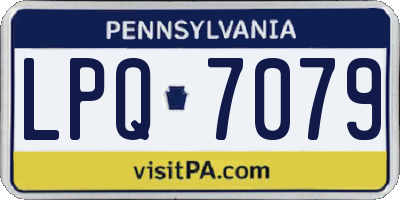 PA license plate LPQ7079