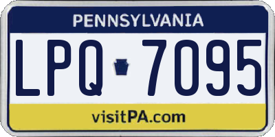 PA license plate LPQ7095