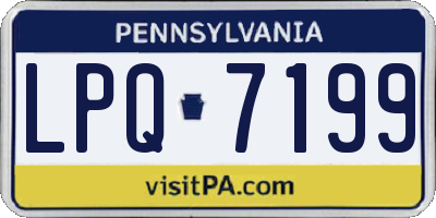 PA license plate LPQ7199