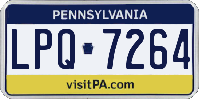 PA license plate LPQ7264