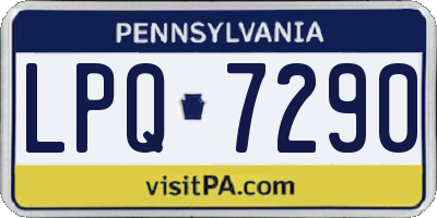 PA license plate LPQ7290