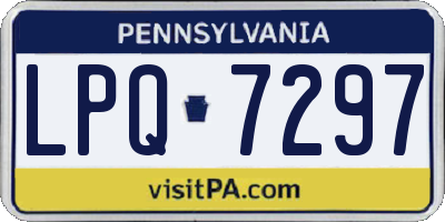 PA license plate LPQ7297