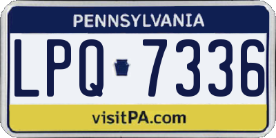 PA license plate LPQ7336