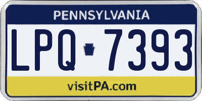 PA license plate LPQ7393