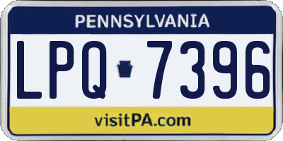 PA license plate LPQ7396