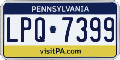 PA license plate LPQ7399