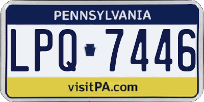 PA license plate LPQ7446