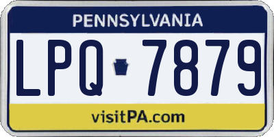 PA license plate LPQ7879