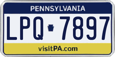 PA license plate LPQ7897