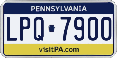 PA license plate LPQ7900