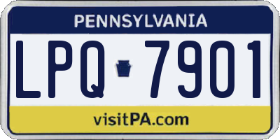 PA license plate LPQ7901