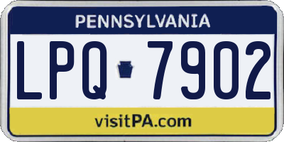 PA license plate LPQ7902