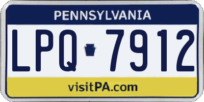 PA license plate LPQ7912