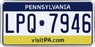 PA license plate LPQ7946