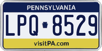 PA license plate LPQ8529