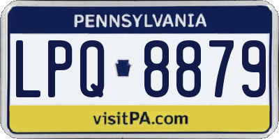 PA license plate LPQ8879