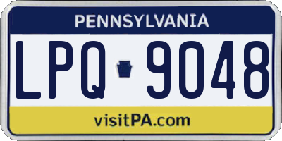 PA license plate LPQ9048