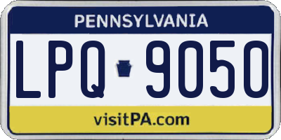 PA license plate LPQ9050