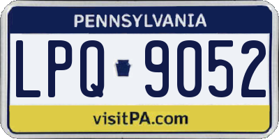 PA license plate LPQ9052