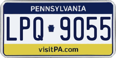 PA license plate LPQ9055