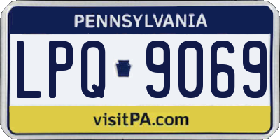 PA license plate LPQ9069