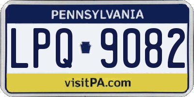 PA license plate LPQ9082
