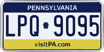 PA license plate LPQ9095