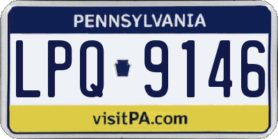PA license plate LPQ9146