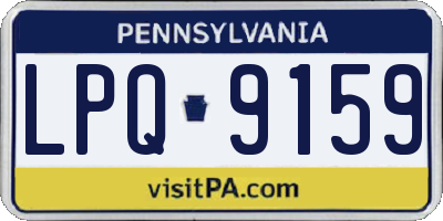 PA license plate LPQ9159