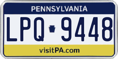 PA license plate LPQ9448
