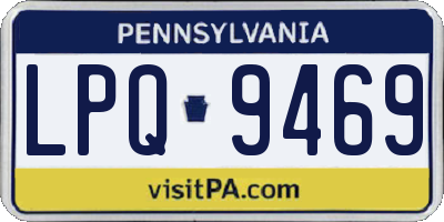 PA license plate LPQ9469