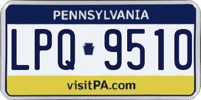 PA license plate LPQ9510