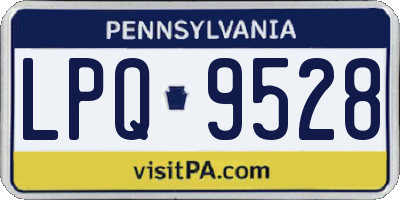 PA license plate LPQ9528