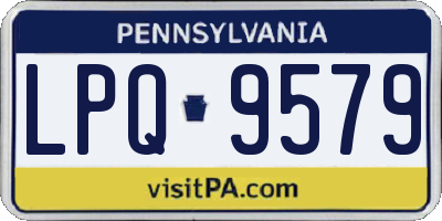 PA license plate LPQ9579