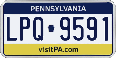 PA license plate LPQ9591