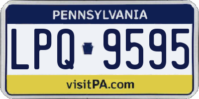PA license plate LPQ9595