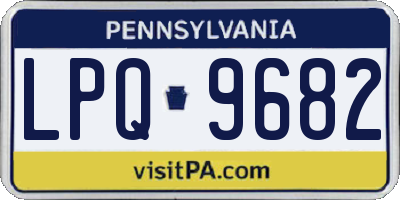 PA license plate LPQ9682