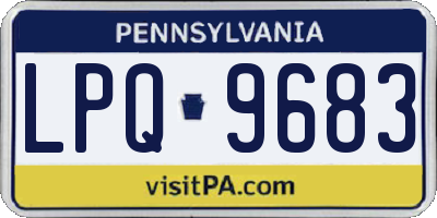 PA license plate LPQ9683