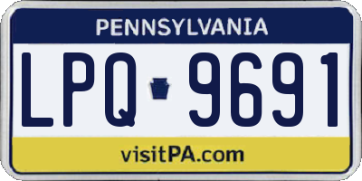 PA license plate LPQ9691