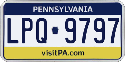 PA license plate LPQ9797