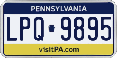 PA license plate LPQ9895