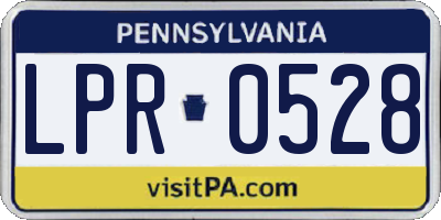 PA license plate LPR0528