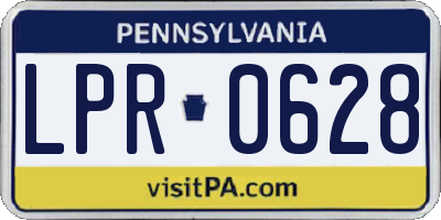 PA license plate LPR0628