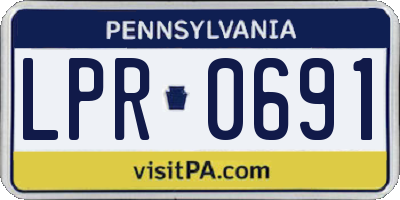 PA license plate LPR0691