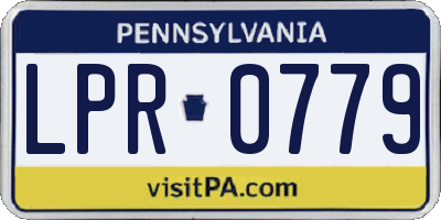 PA license plate LPR0779