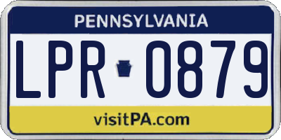 PA license plate LPR0879