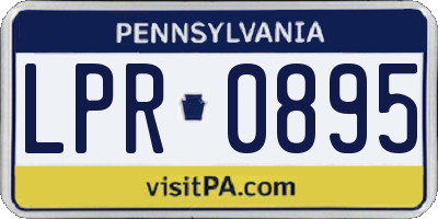 PA license plate LPR0895