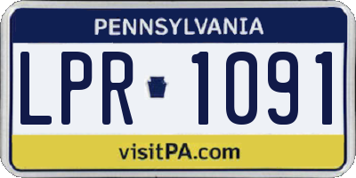 PA license plate LPR1091