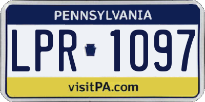 PA license plate LPR1097