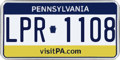 PA license plate LPR1108